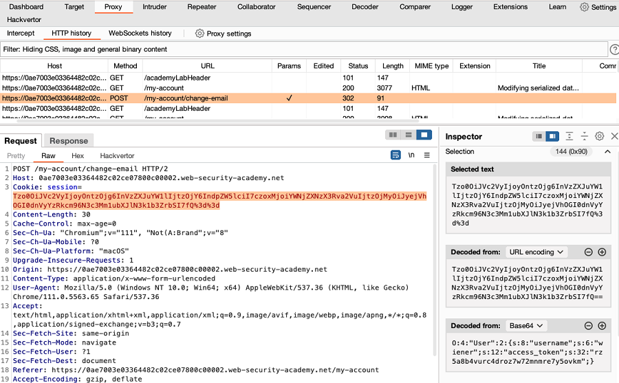 Decoding data in the Inspector