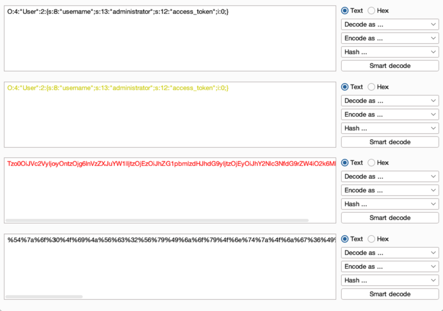 Applying encoding