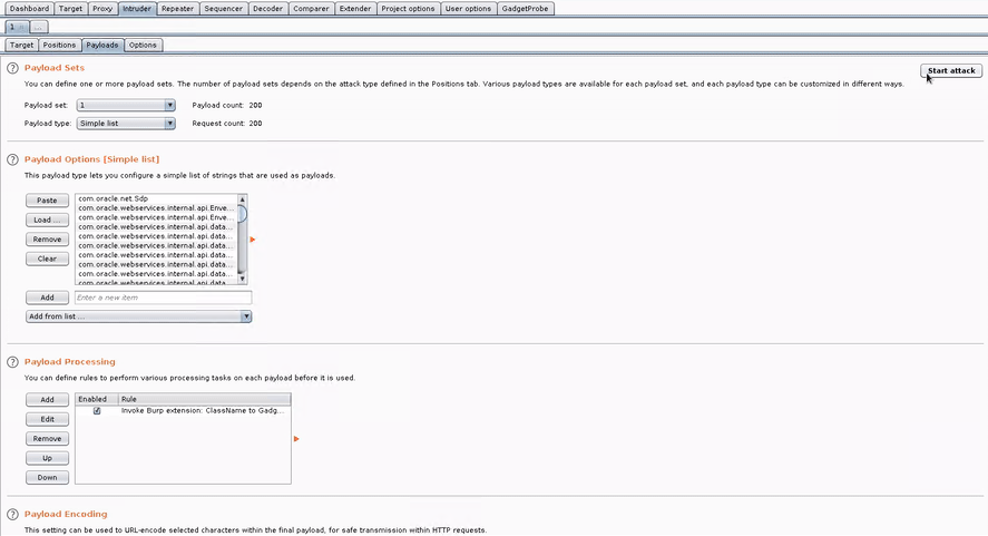 GadgetProbe has its own Burp Suite extension