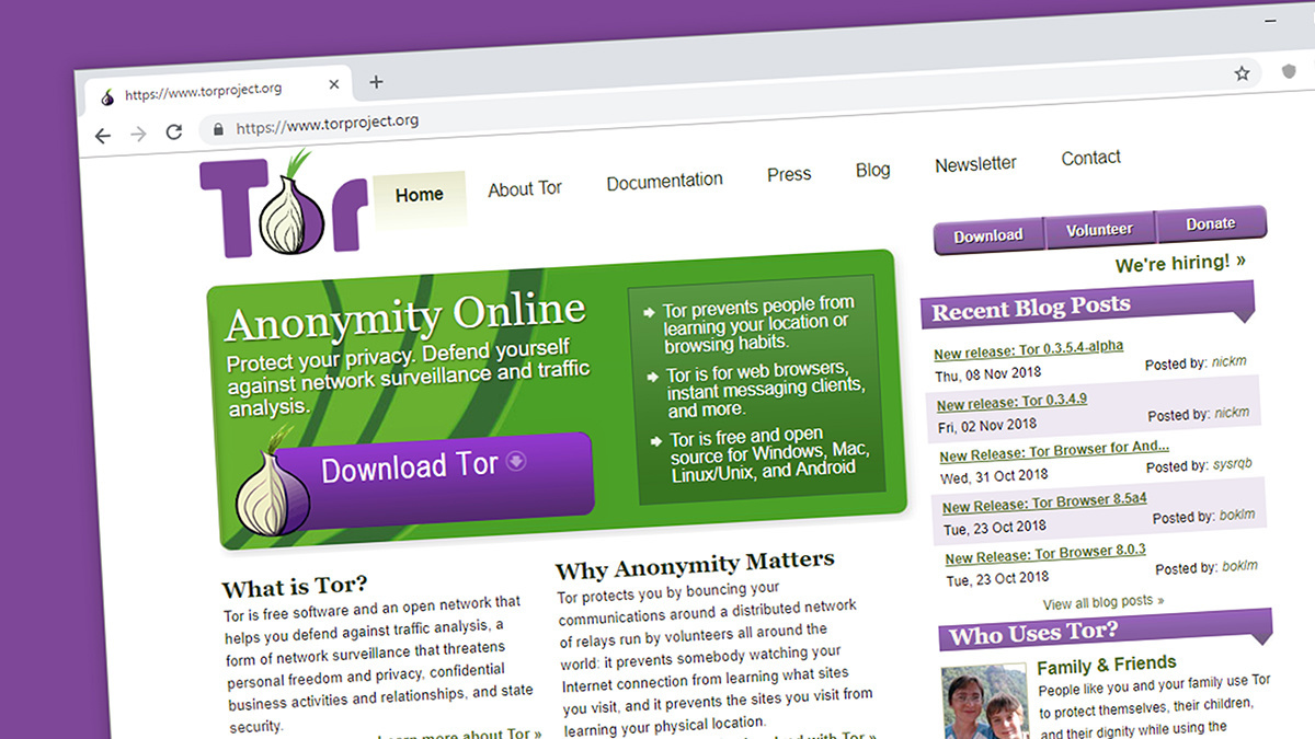 Tor is easiest to access via the Tor Browser